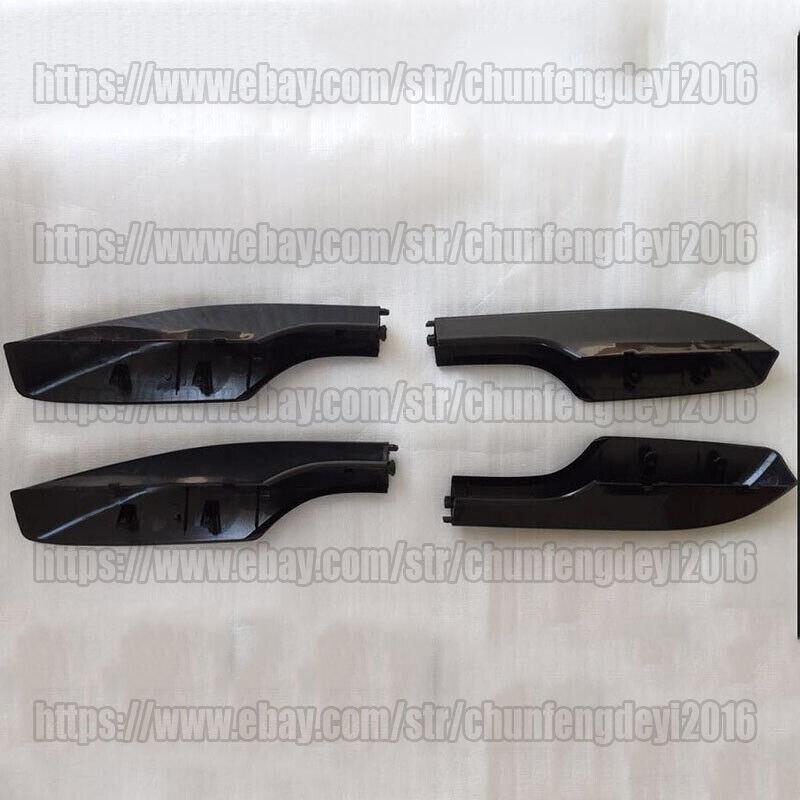 Black Roof Rack Rail End Cover Shell 4pcs for Toyota for Land Cruiser LC200 2008-21