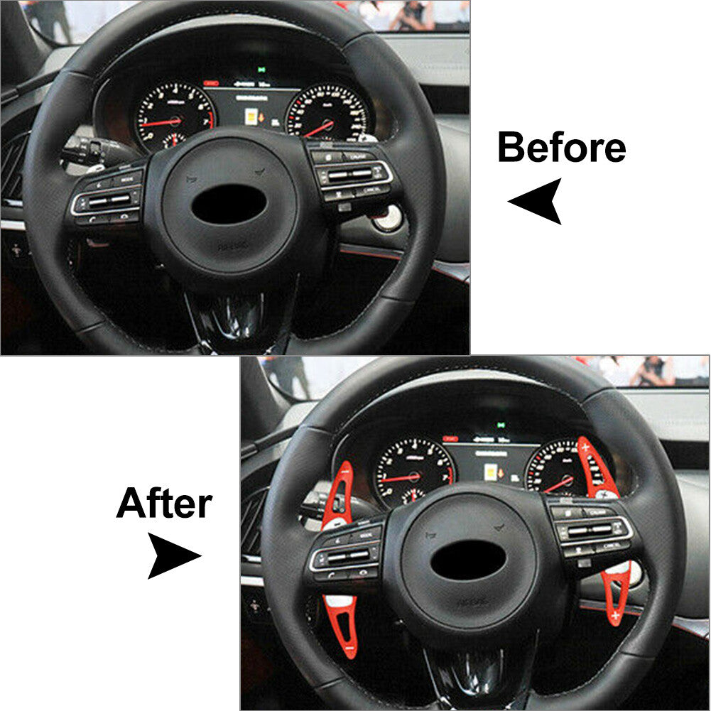 Steering Wheel Paddle Shifter Extension for Kia Stinger 2018-2020 2019 Silver