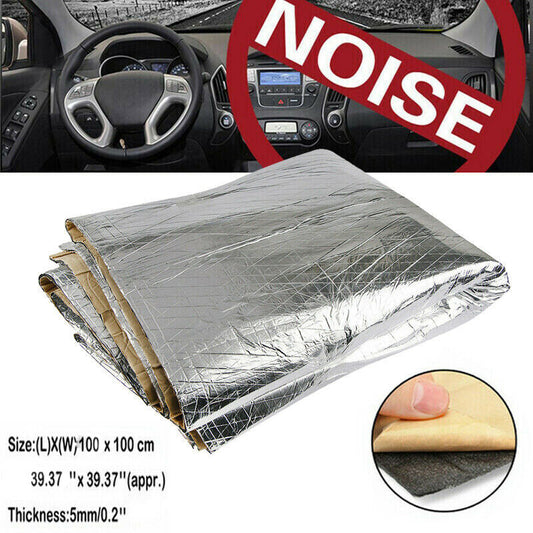 SOUND DEADENER Car Heater Cover Insulating Pad with Seam Roller 100  100 cm