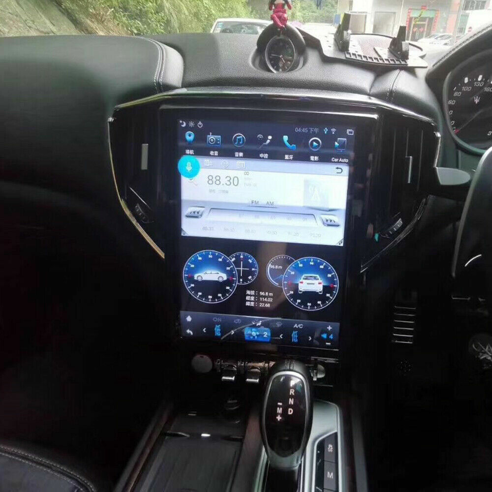 12.1 Android 9 Vertical Screen Car-Play GPS Radio for Maserati Ghibli 2014-2019