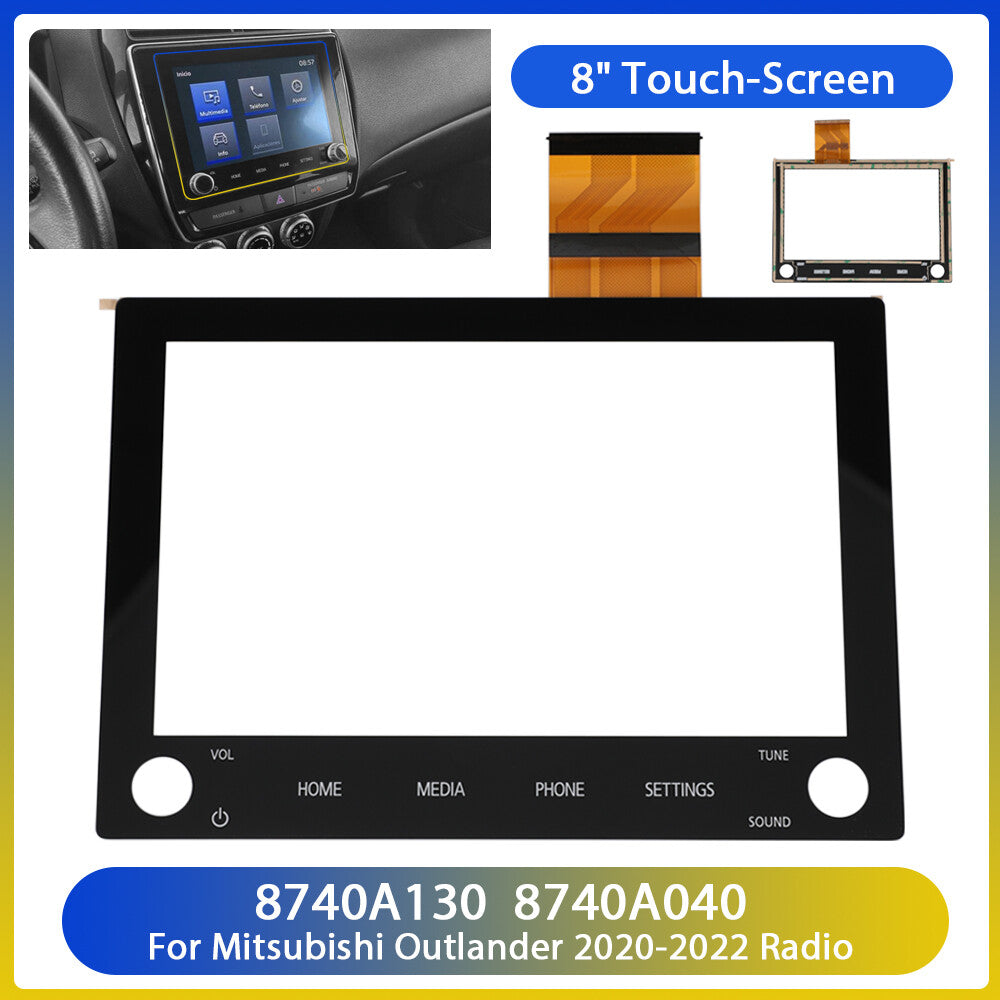 8 Touch-Screen Glas Digitizer Radio Fur 2020-2022 for Mitsubishi Outlander 2 Kn?pfe