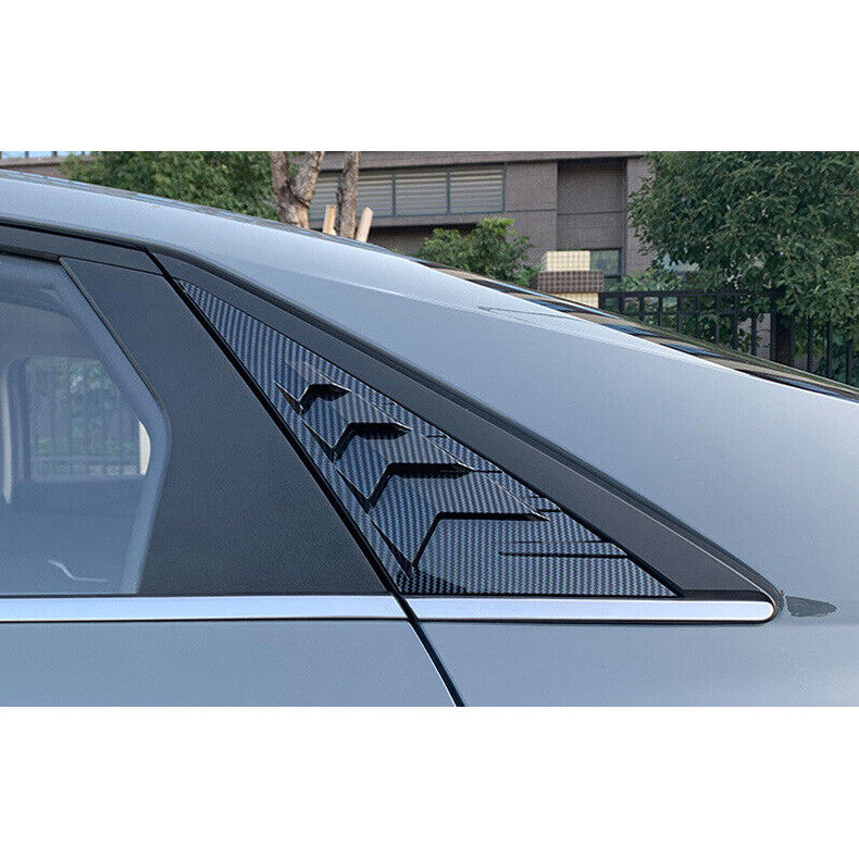 for Hyundai for Elantra 2021-2023 Carbon Fiber Side Vent Window Scoop Louver Cover