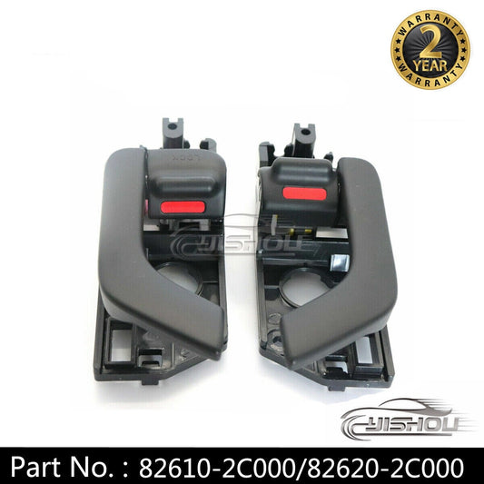 The interior door handles on the left side are a pair suitable for the for Hyundai Tiburon 03-08