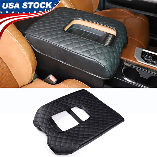 Black ABS center-mounted Cosole cup holder storage box for Toyota Tacoma 2016 - 2020 USA.