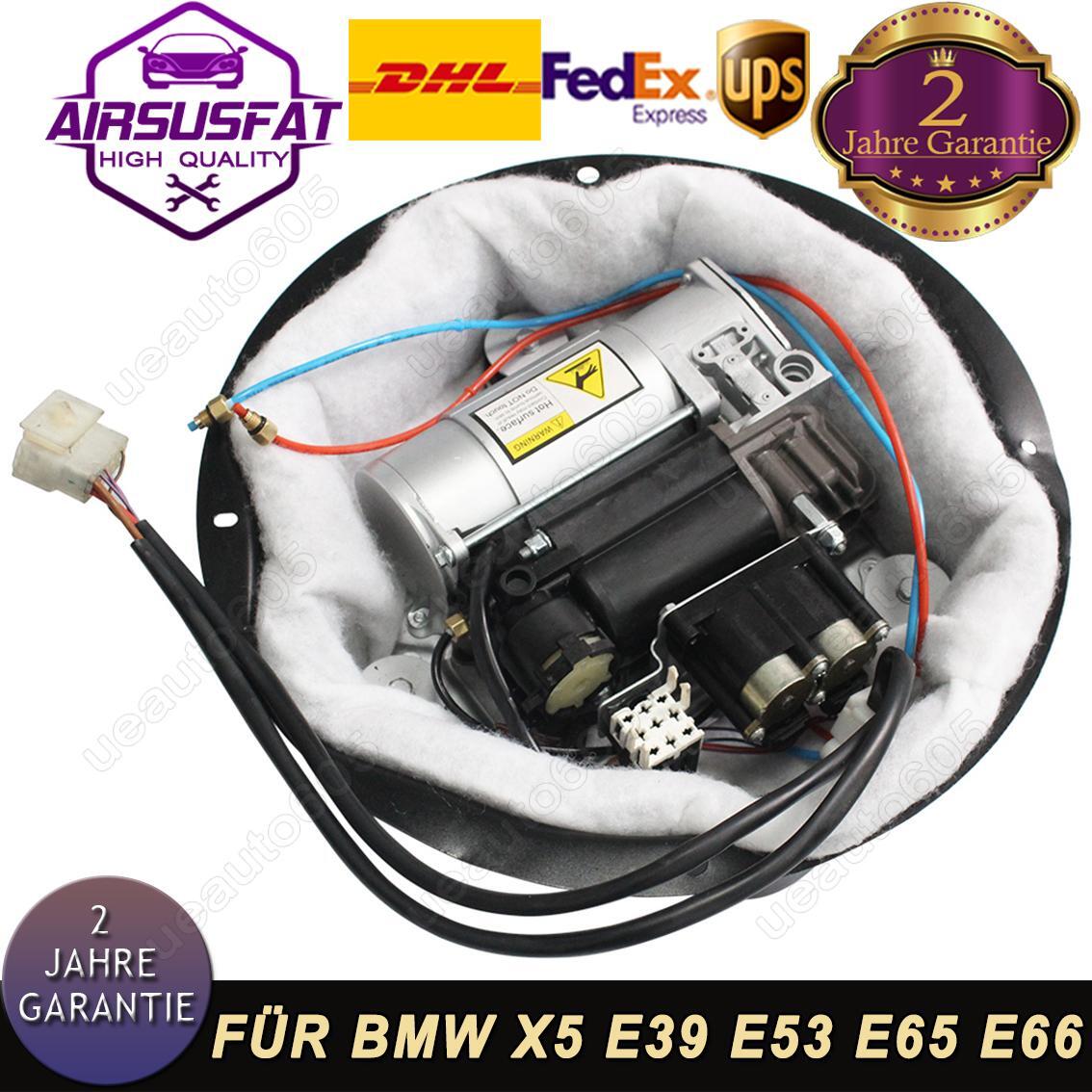Air Suspension Compressor with Valve Block for BMW X5 E39 E53 E65 E66 37226787616
