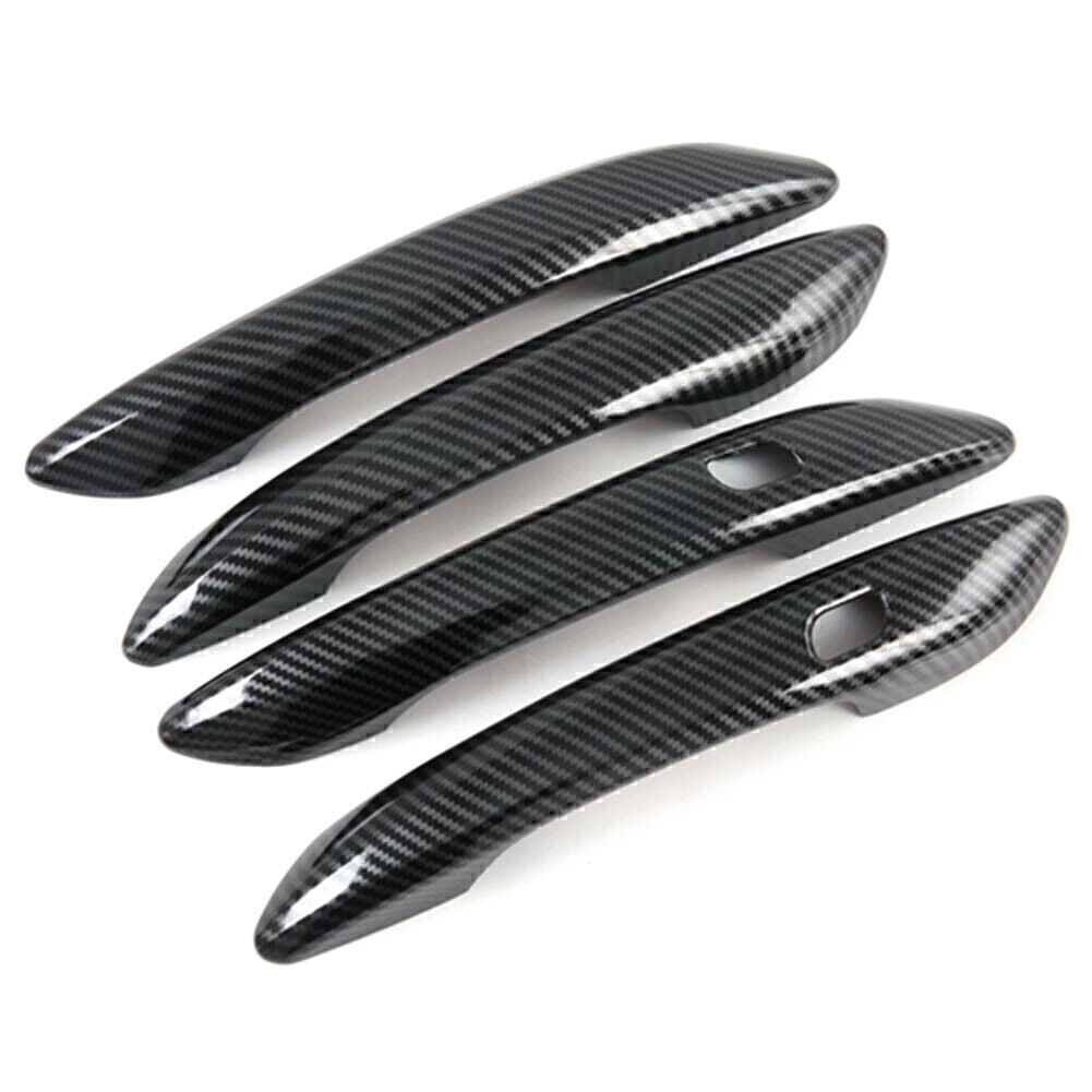 Exterior Side Door Handle Cover Trim for Hyundai for Elantra 2021 Carbon Look 4PCs