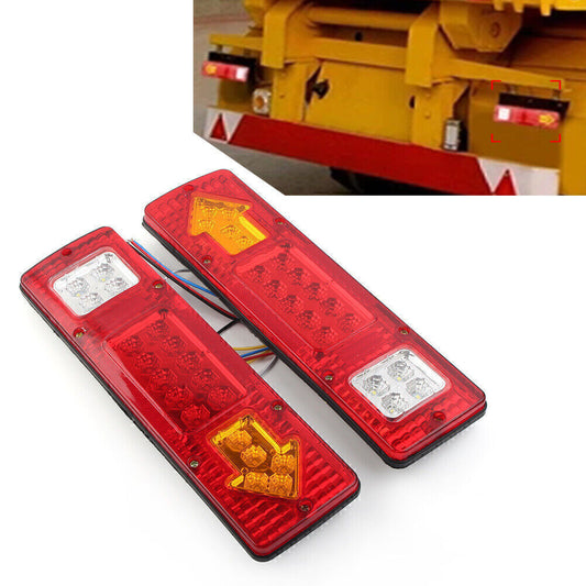 Tail Lights Brake Turn Signal Reverse Lamp For Trailer Truck Lorry Caravan Van