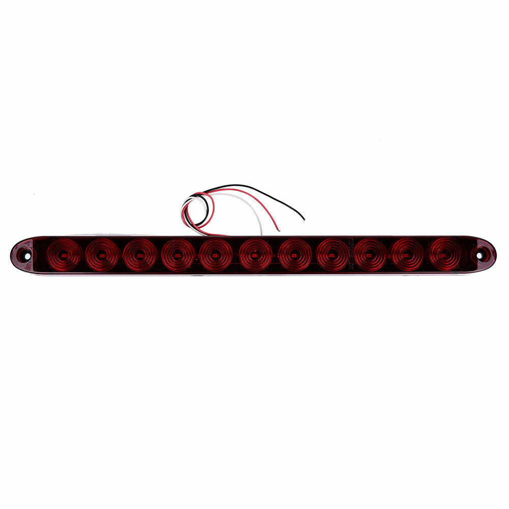 6000K 12V 9 LED Trailer Truck Car Red Stop Tail Rear Brake Turn Light Bar Lamp