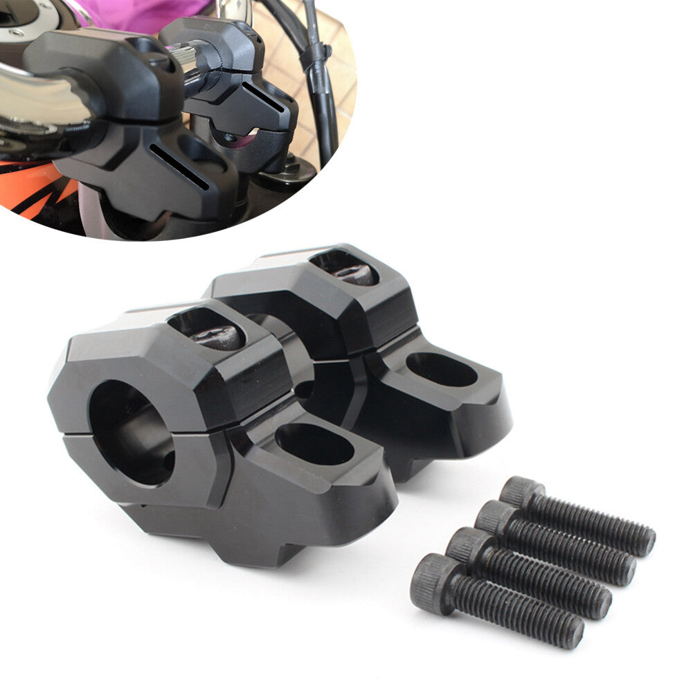 Handlebar Riser Bar Mount Handle Clamp for Kawasaki Z900C Z900RS 2017-2024 Black