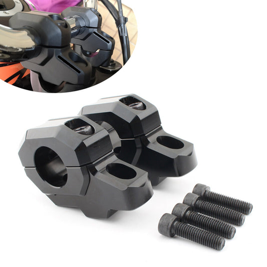 Handlebar Riser Bar Mount Handle Clamp for Kawasaki Z900C Z900RS 2017-2024 Black