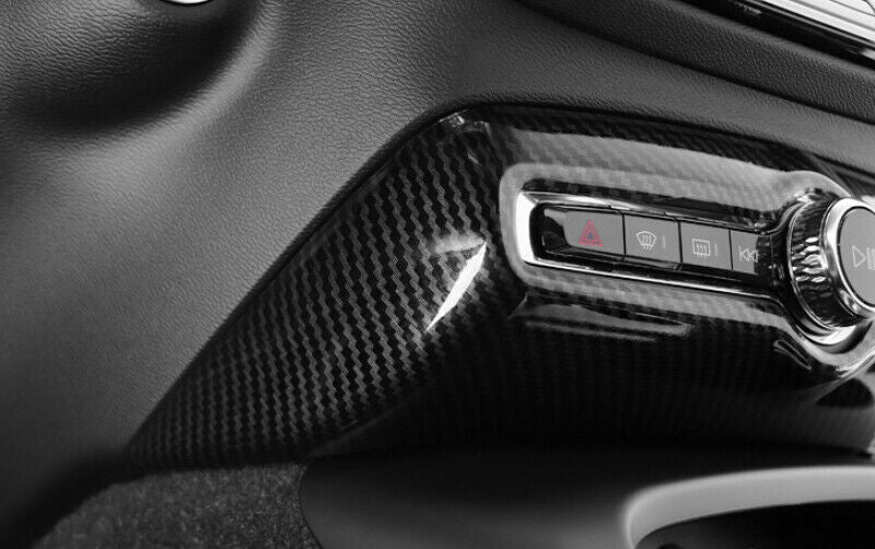 for Volvo XC40 2019-2022 Carbon Fiber Look Volume Switch Button Panel Cover Trim