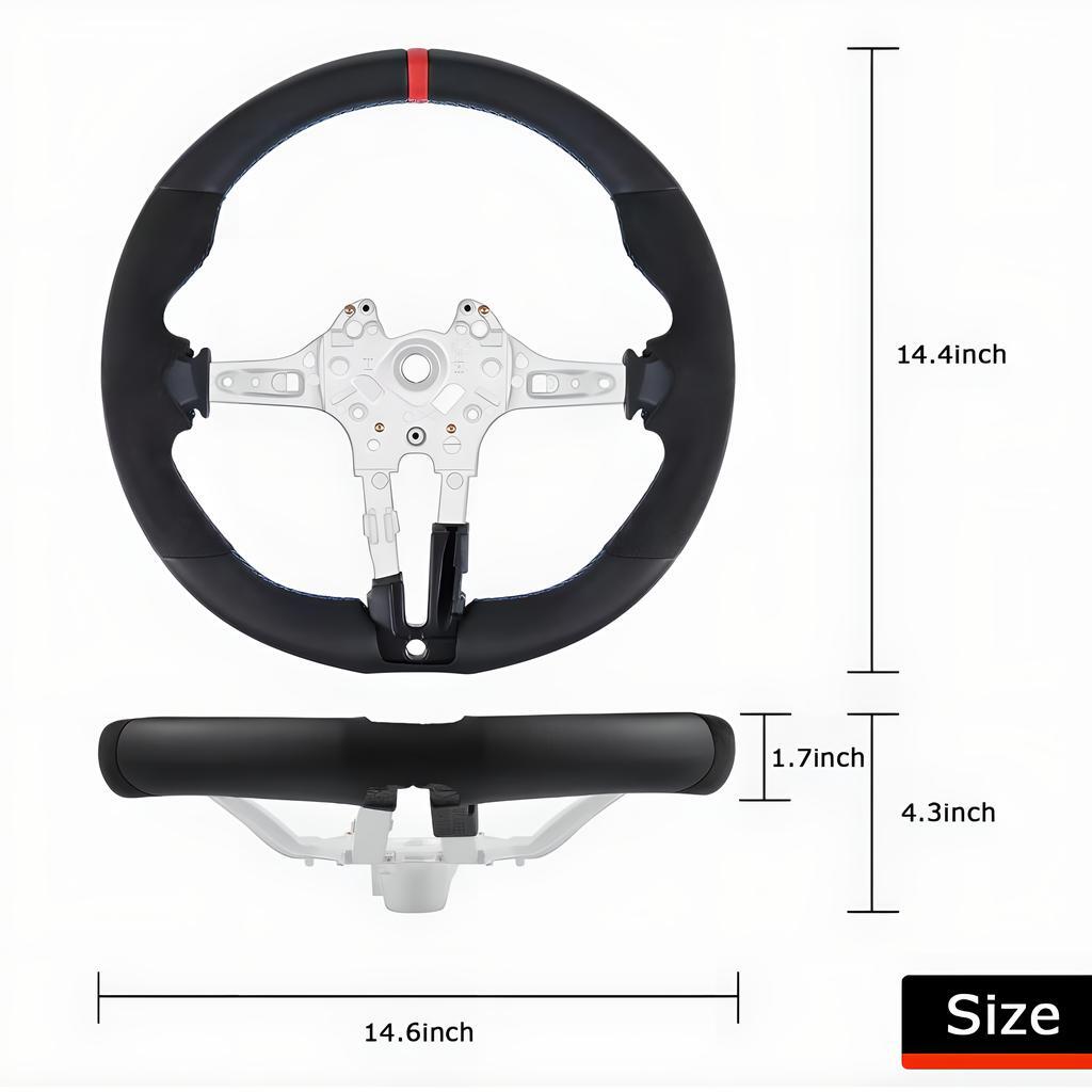 Nappa Leather Steering Wheel Replace for BMW M2 M3 M4 F80 F82 F83 F15 M Sports