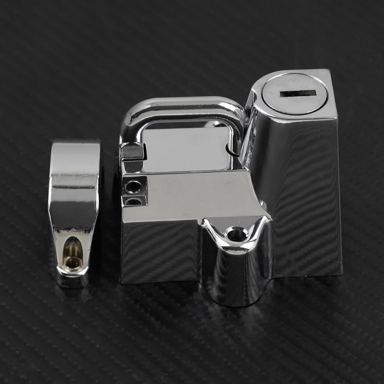 7/8 to 1-1/4 25-32mm Motorcycle Tube Helmet Lock 2 Keys Fit for Harley Chrome