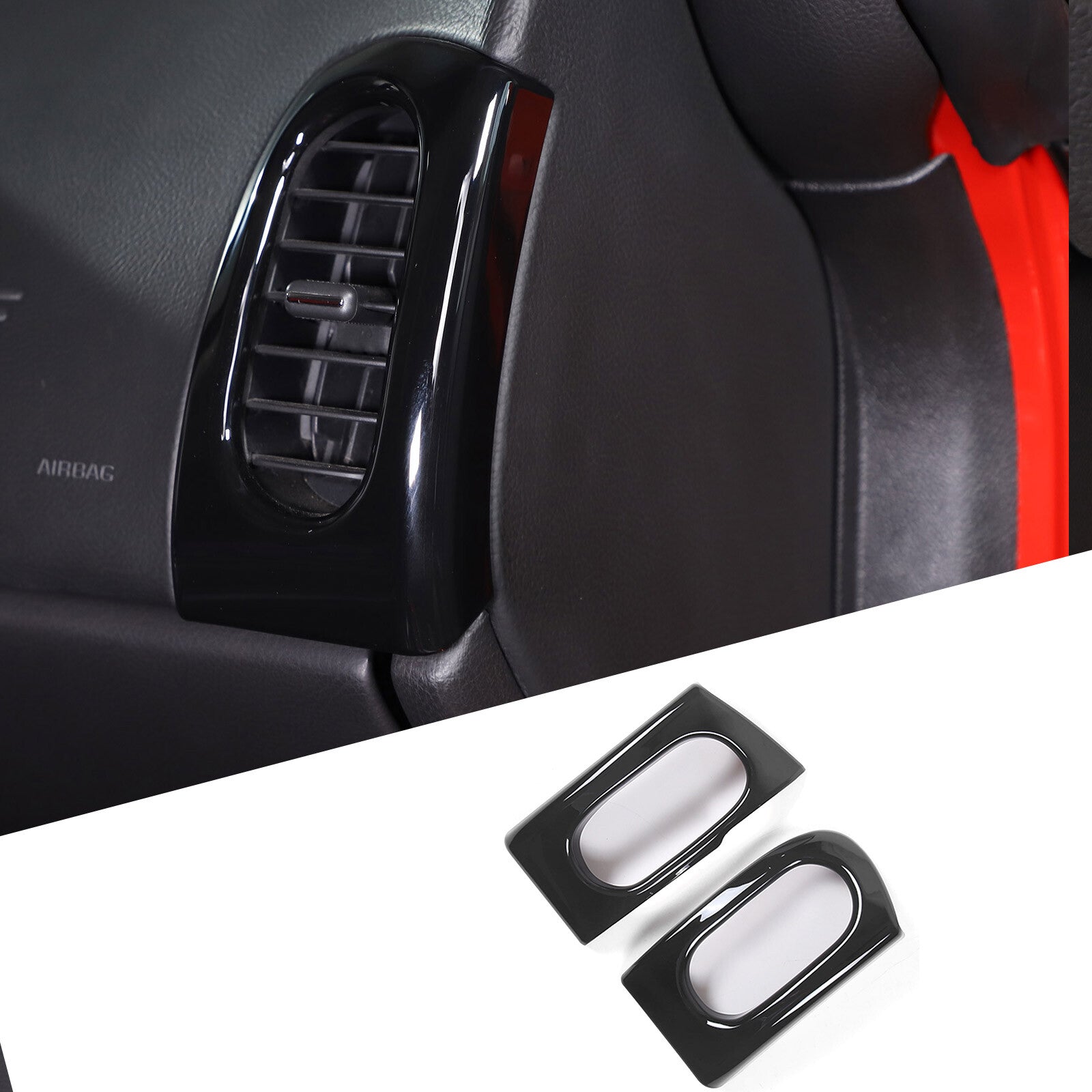 4-Piece ABS Matte Black Car Body Trim Strips for Toyota Tundra 2022-2023