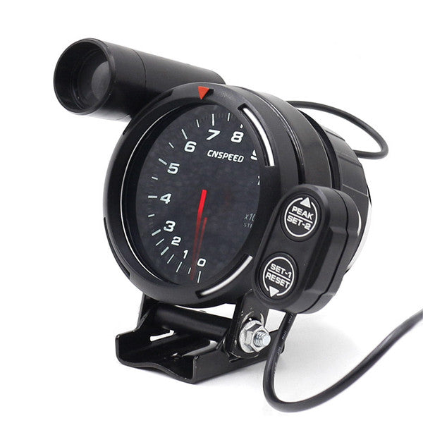 12V automotive tachometer with LED 3.5-inch automatic shift indicator + stepper motor speedometer