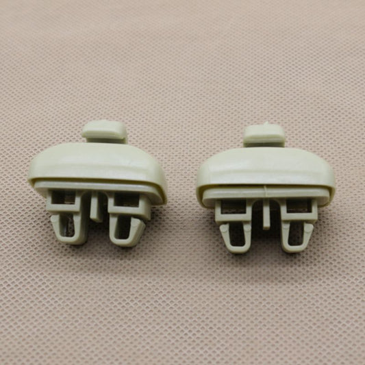 2-Piece Internal Beige Sun Visor Clip Fixing Hook 4B0857562 for Audi TT A6 S6 Quattro