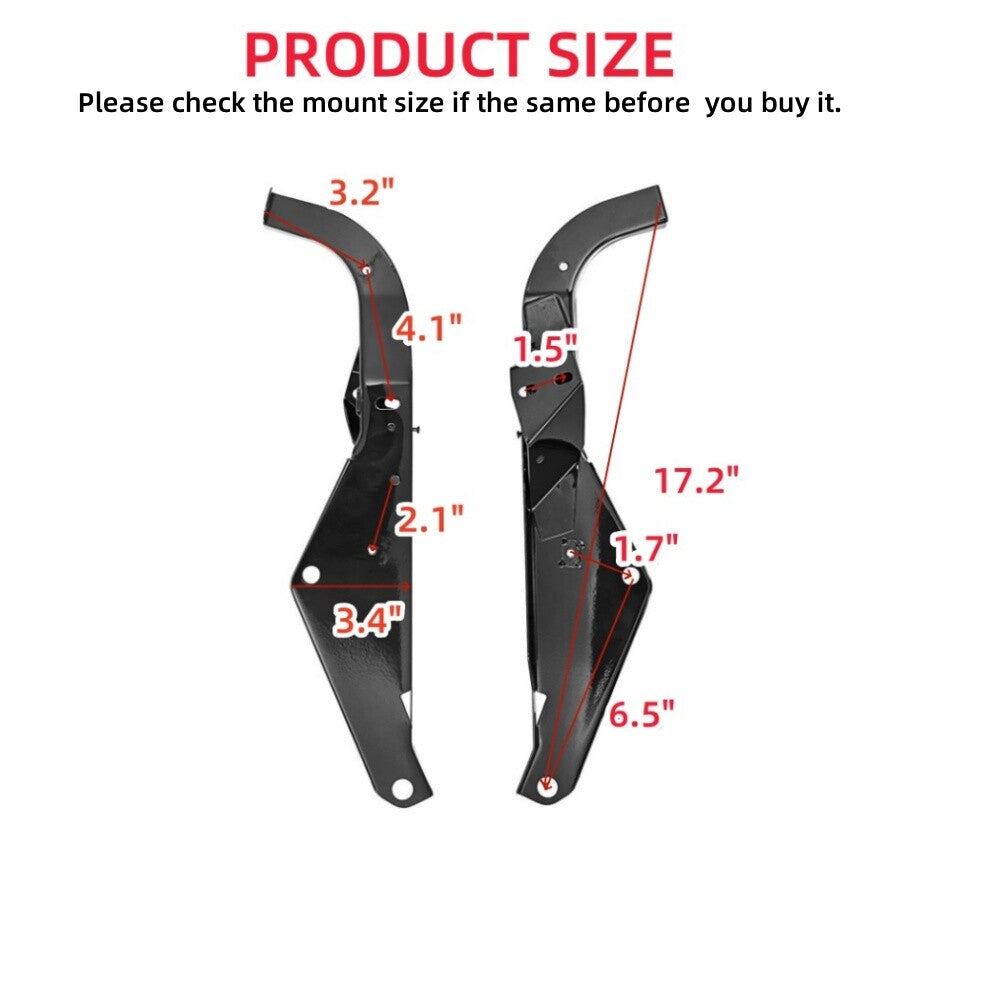 Batwing Inner Fairing Support Brackets for Harley Touring FLHT FLHX 1996-2013
