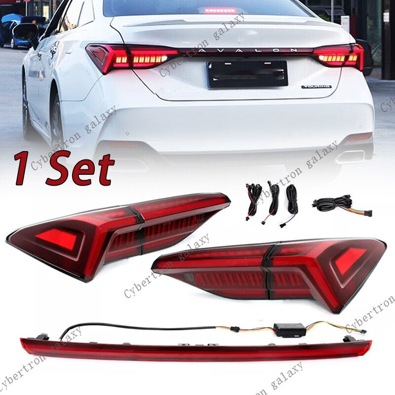 Pair for Toyota for Avalon 2019-23 Dynamic Turn Signal Brake Light LED Taillights