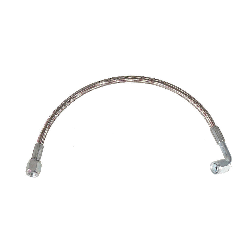 12 Turbo Oil Feed Line Steel Braided PTFE Line 4AN 90° Straight Hose End Teflon