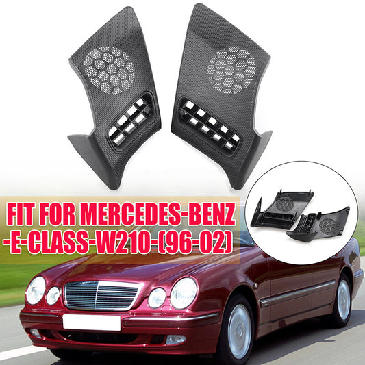 Pair of front dashboard air vent speaker grille protective covers for Mercedes-Benz W210 E320 E430