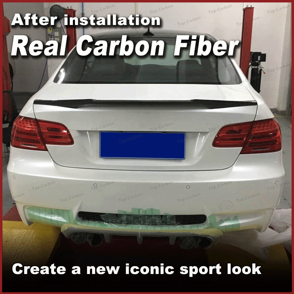 REAL Carbon Rear Trunk Spoiler Wing for BMW E92 3Series 328i 335i M3 Coupe 06-12