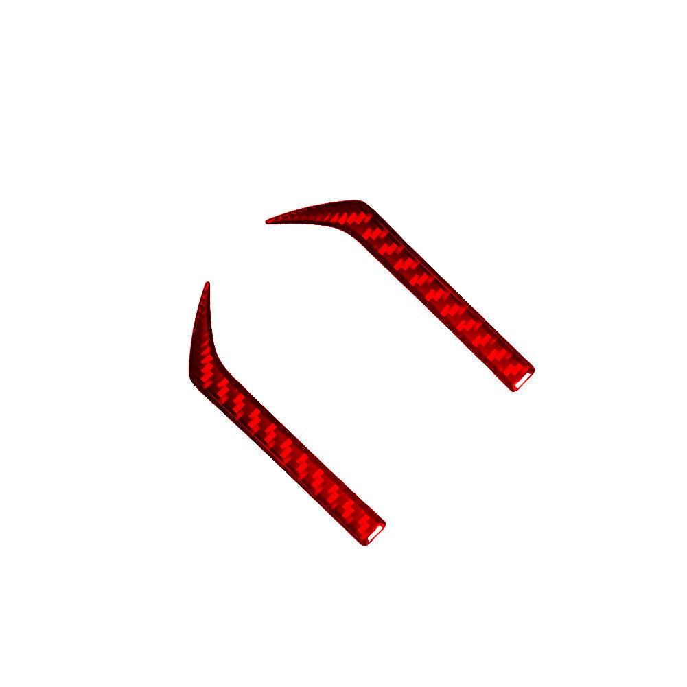 2X Storage Trim Strip Cover Carbon Fiber for CADILLAC CTS SPORT 2008-UP Red
