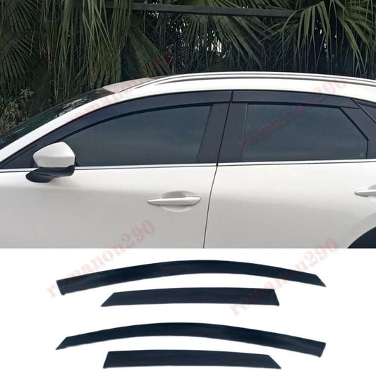 for Mazda CX-30 2020-2024 Smoky Window Visors Sun Rain Guard Vent Shielding Trim