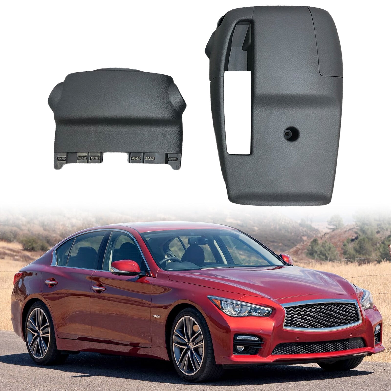 for Infiniti Q50 2014-2020 Steering Paddle Shifter Manual Style Covers Replace