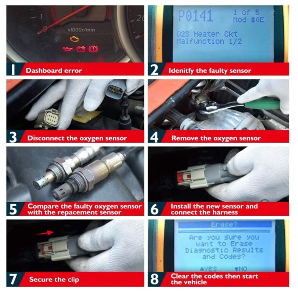 New downstream Lambda oxygen sensors are available for BMW 1, 3, 5, 6, 7, X1, 18i, E60, E61, E63, E64
