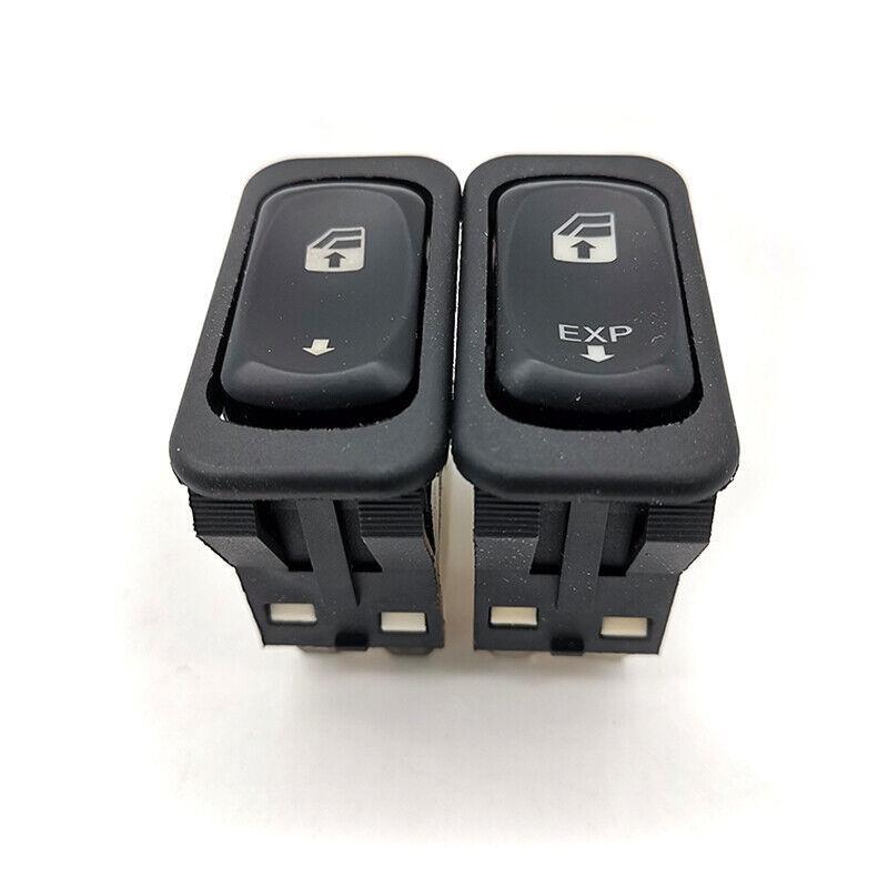 Driver and passenger side window switches are compatible with for Freightliner Columbia Century 01-11.
