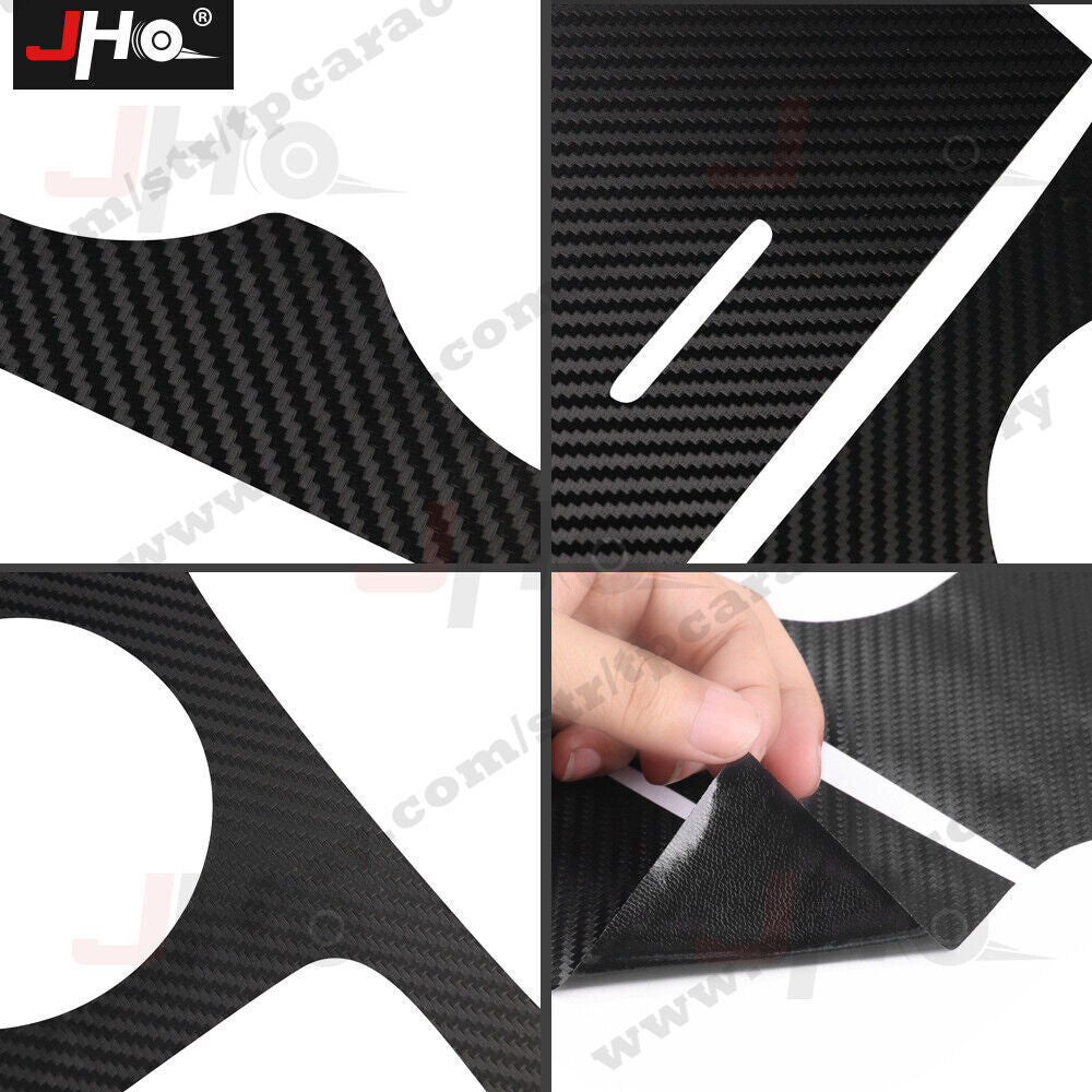 for Jeep Grand Cherokee 14-15 Thin Carbon Water Cup Holder Panel Cover Stickers