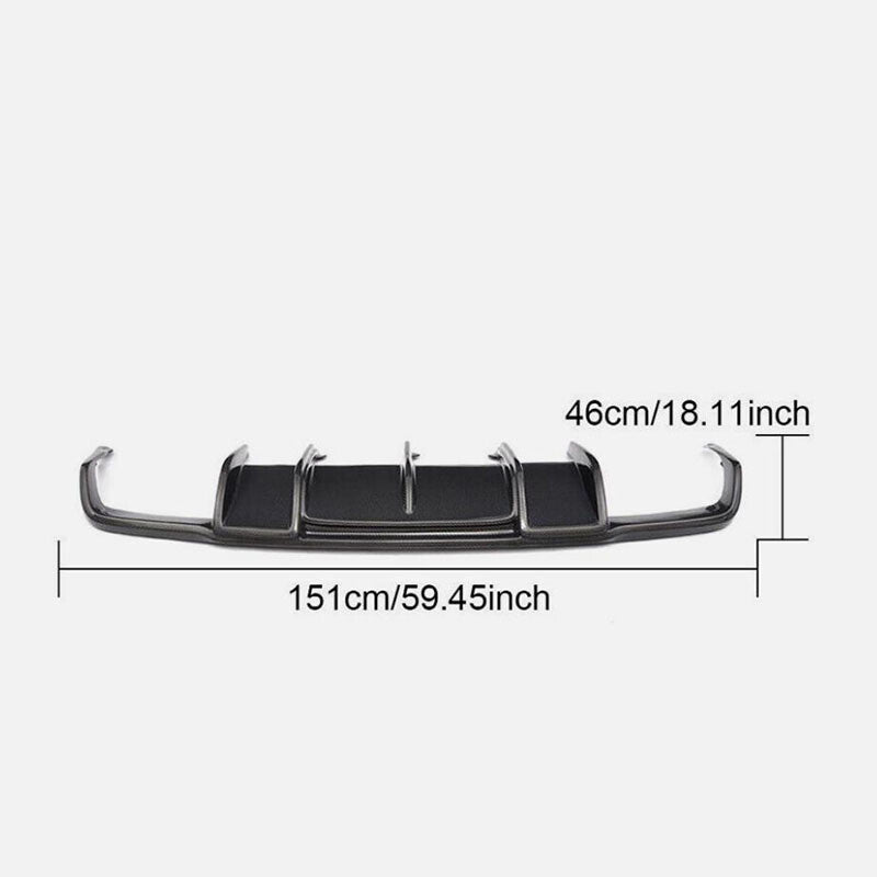 Carbon Fiber Rear Bumper Diffuser Lip for Mercedes-Benz CLS Class W218 CLS63 AMG