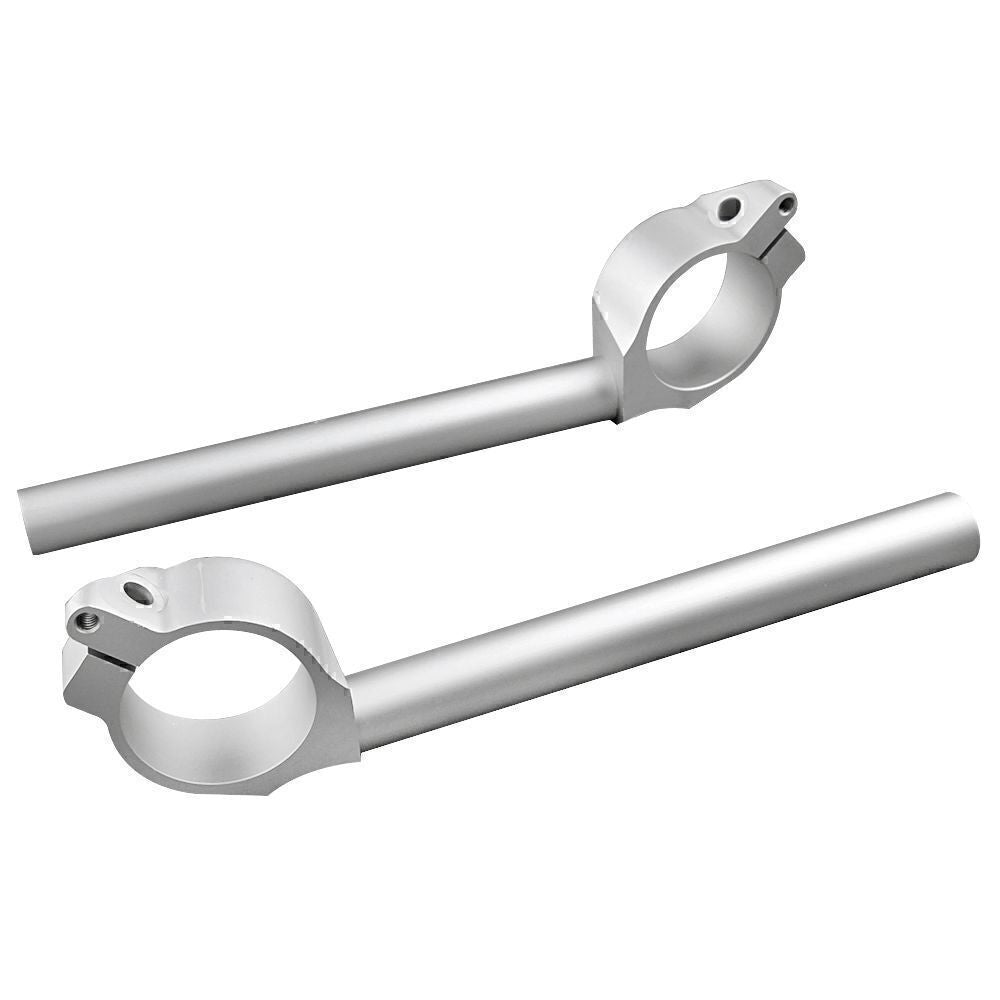 Clip-On Motorcycle Handle Bar Clip Fit for YAMAHA YZF R6 2006 2007 2008-2010 Silver
