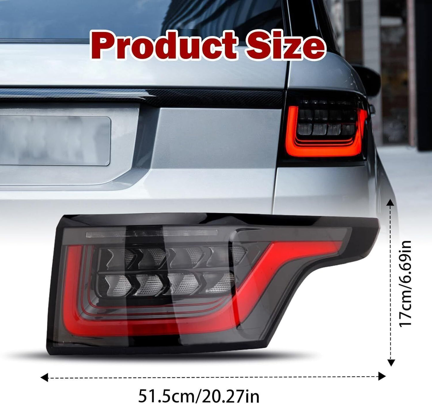 2× for Land Rover for Range Rover Sport 2014-2020 Tail Light Rear Lamp