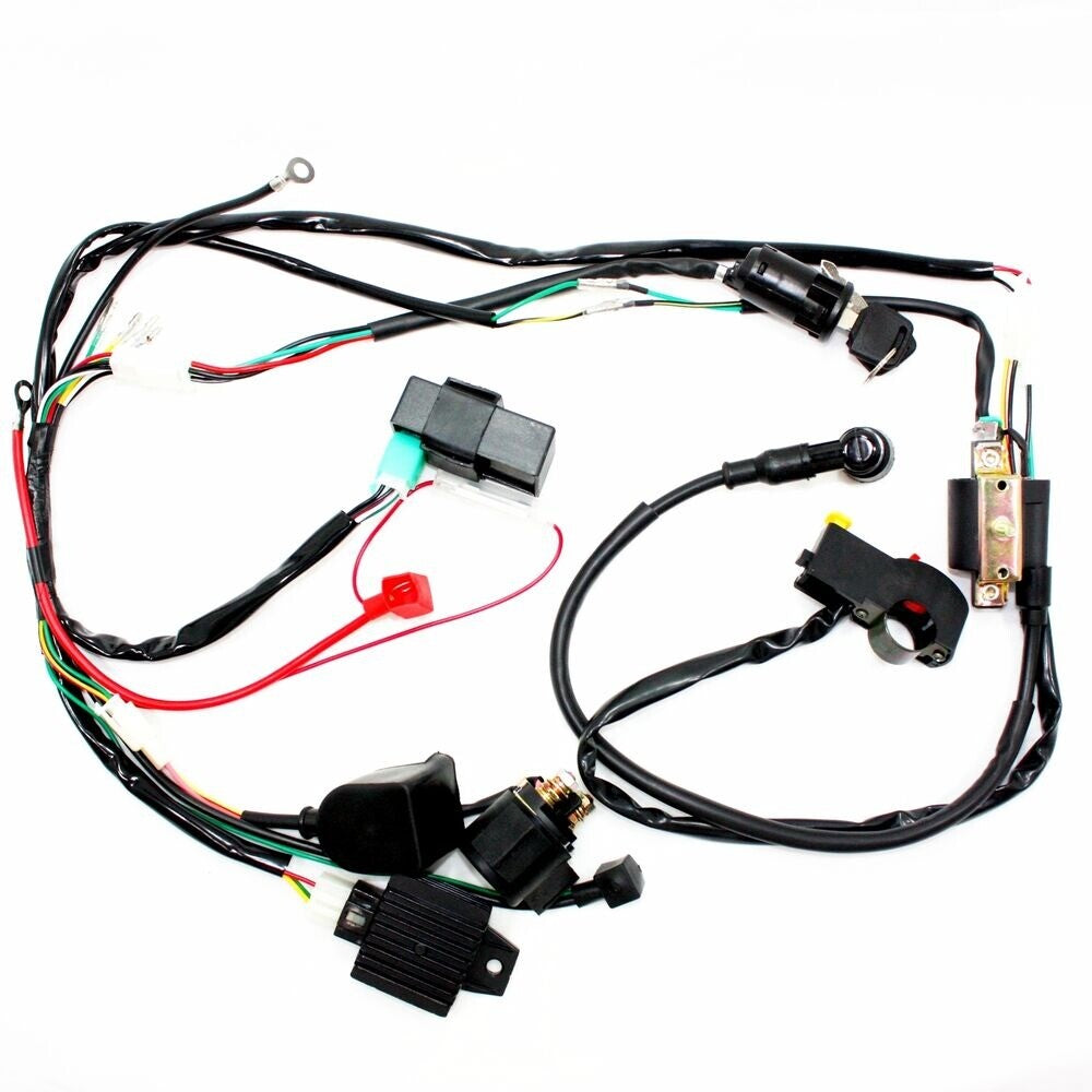 Engine Wiring Harness Loom for 50cc 110cc 125cc 140cc 150cc Pit Dirt Trail Bike