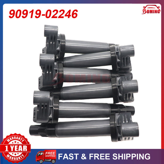 (6) Automotive ignition coils suitable for Toyota for Sienna and for Lexus RX400h 3.3L 90919-02246 90919-02212