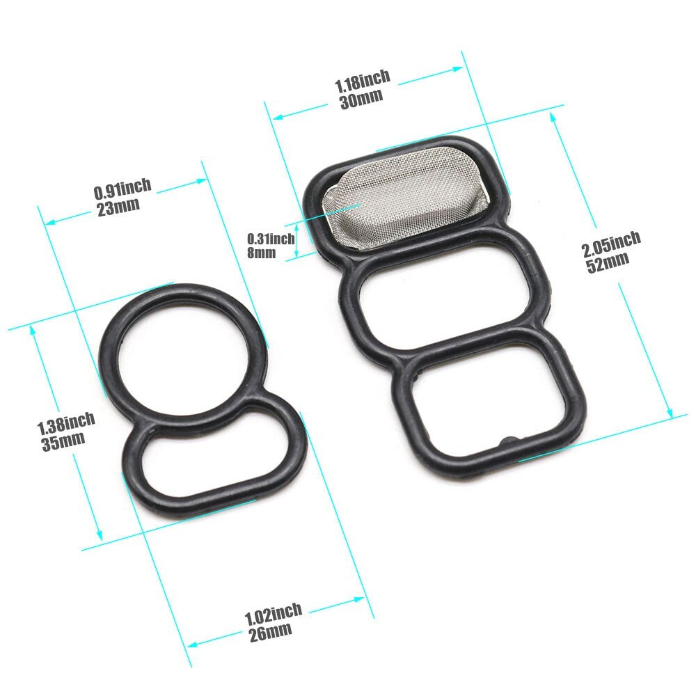 for HONDA Accord Upper+Lower VTEC Solenoid Gasket Kit Spool Valve 15825-P0A-015