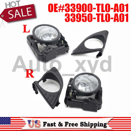 US Stock L+R Fog Light Cover Lamp Replace for Acura TSX 2009-2010 2.4L 2.4L 3.5L