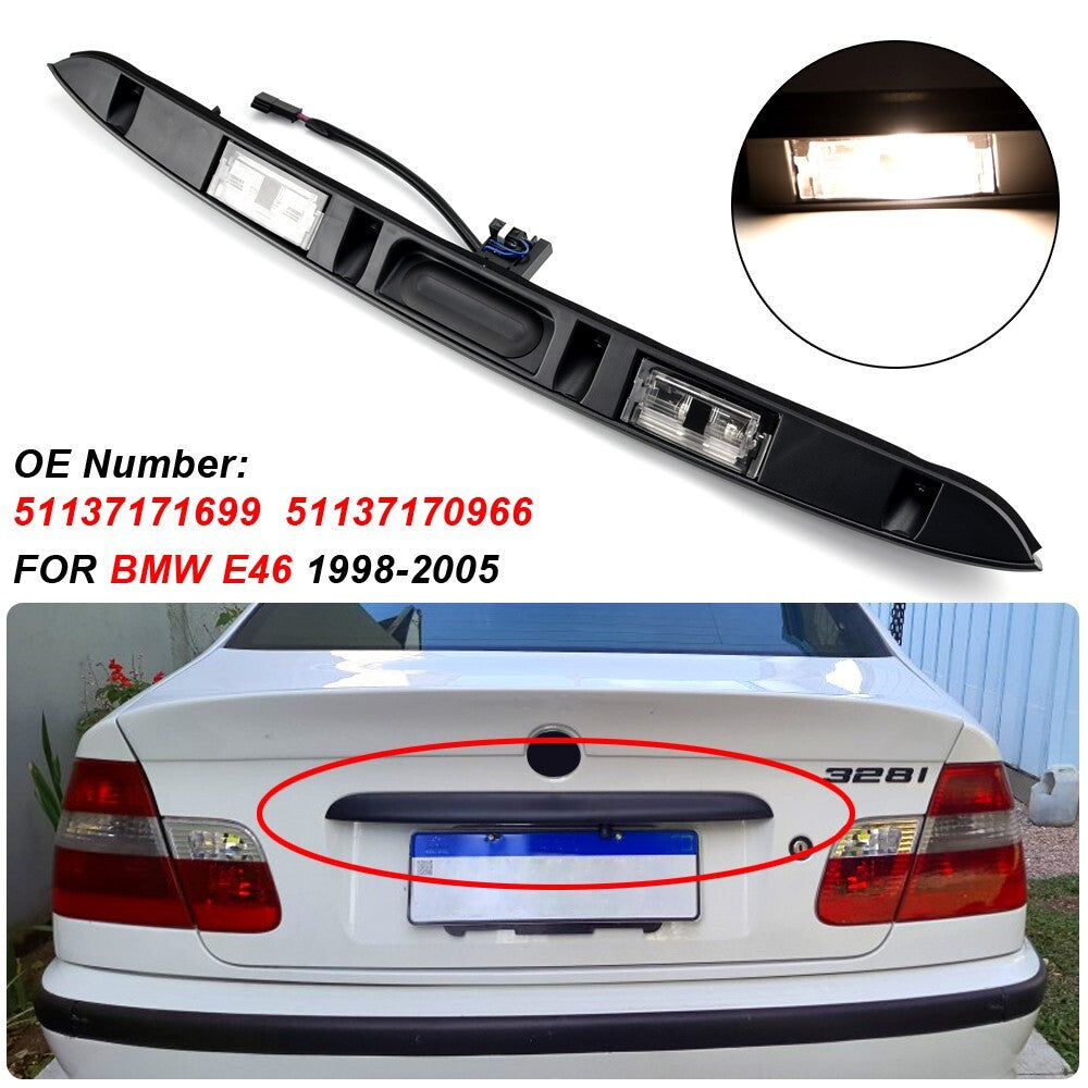 Car License Plate Light with Trunk Switch for BMW E46 3 Series 320i 323i 325i