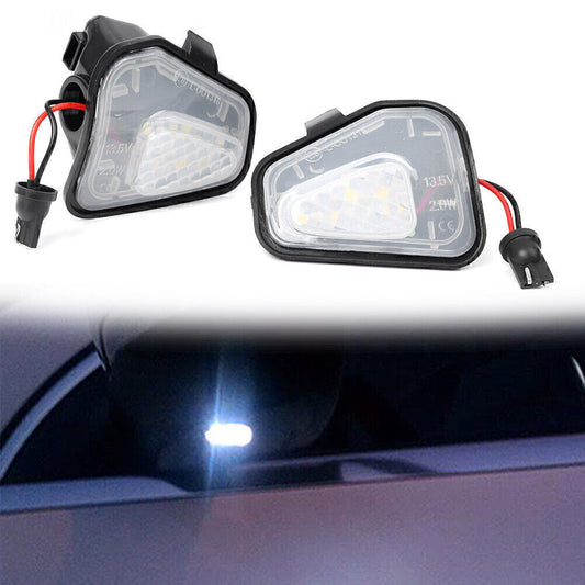 2X Error Free LED Side Mirror Puddle Lights Fit for Vw for Volkswagen EOS for Passat B7 CC