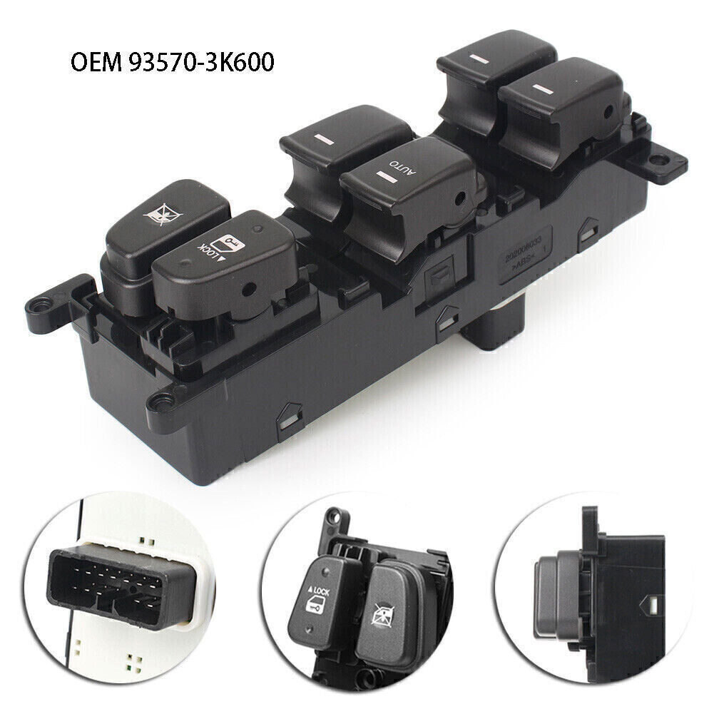 for Hyundai Sonata 2008-2010 New Electric Power Window Master Switch 93570-3K600