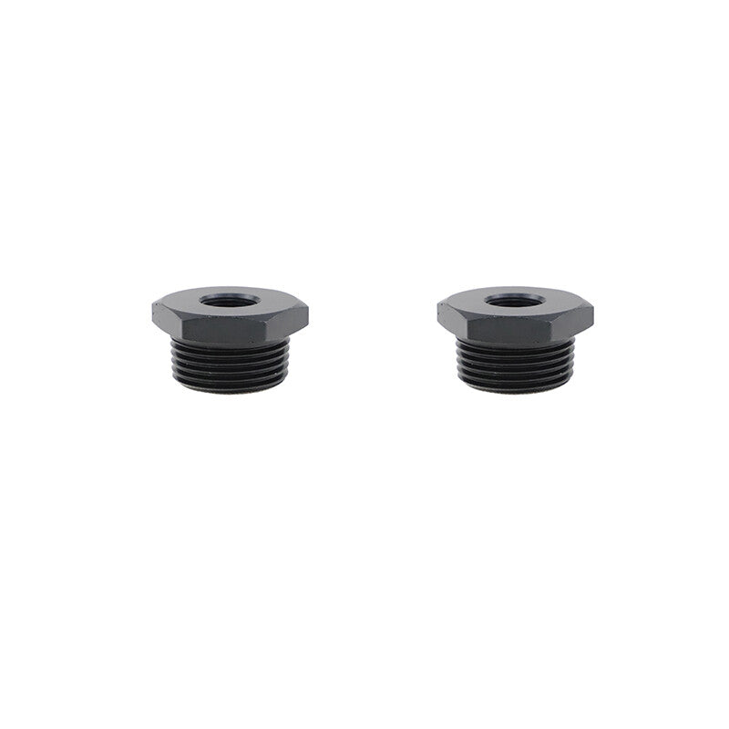 2PCS 1/2-28 to 3/4 NPT Automotive Threaded Oil Filter Adapter Anodized Aluminum