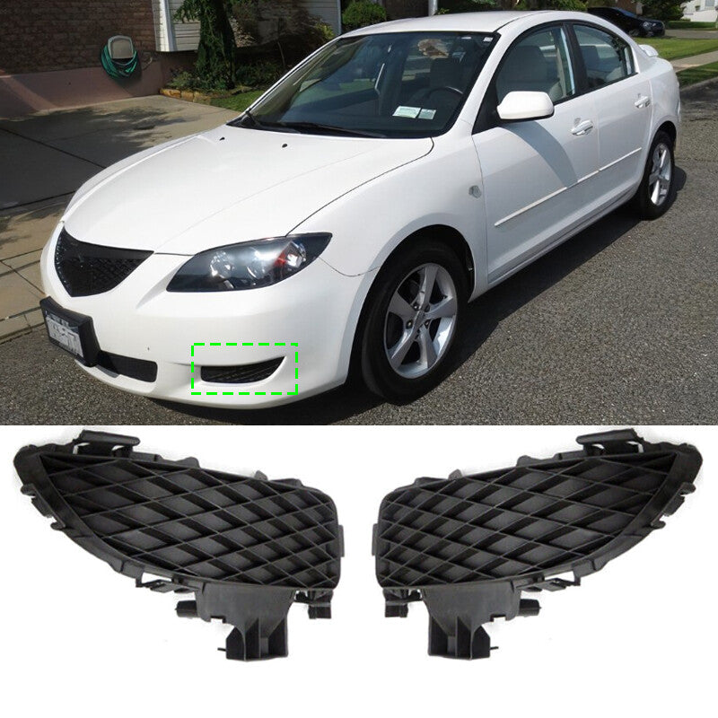 Fog Lamp Cover Bracket LH RH Front Fog Light Grille for Mazda 3 2004 2005-2008