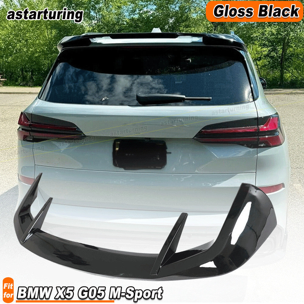for BMW X5 G05 M-Sport 2019-2024 Glossy Black Rear Roof Window Spoiler Top Wing