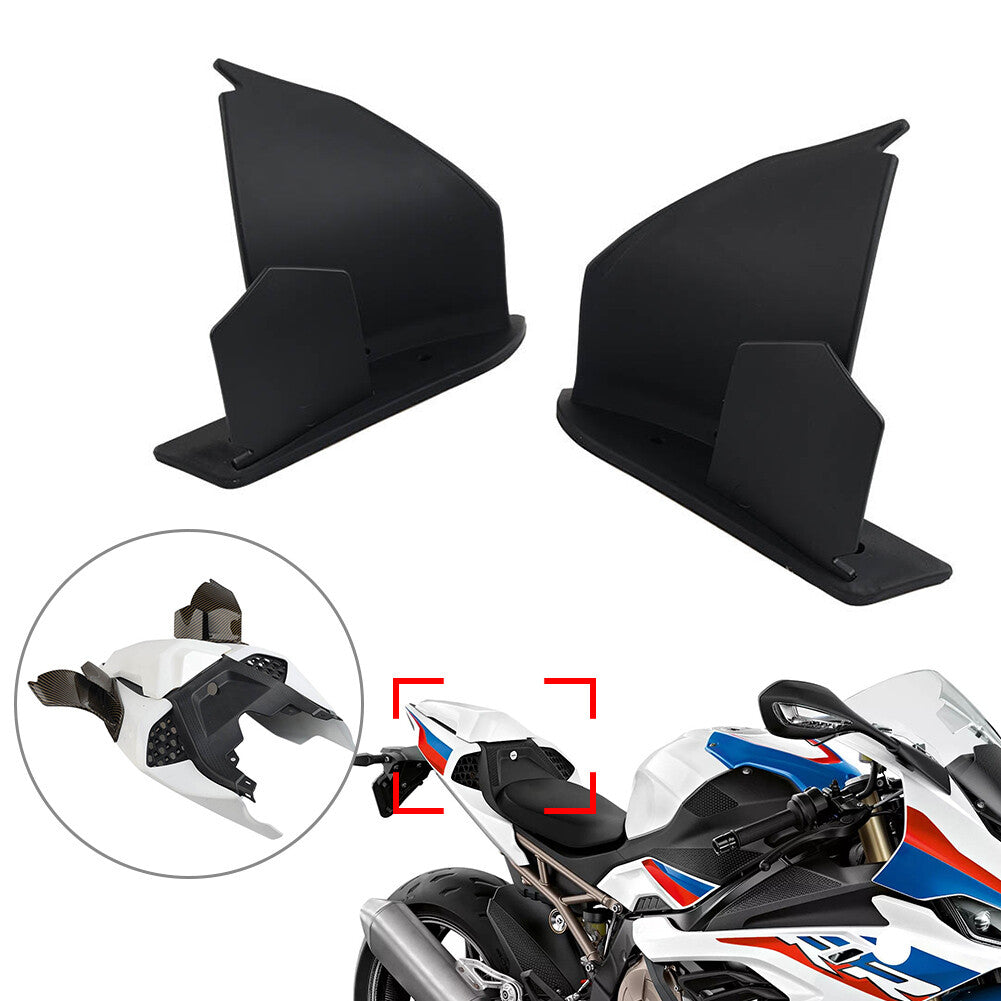 Black Fixed Wing Fairing Winglet Spoiler Aerodynamic for BMW S1000RR 2019-2022