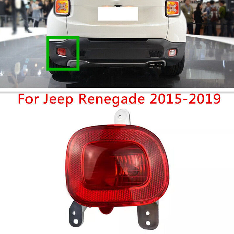 Left Car Rear Bumper Brake Lamps Reflector Light Fit for Jeep Renegade 2015-2019
