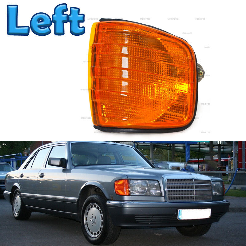 Driver Front Corner Light yellow for Benz W126 260SE 280SE 300SE 380SE 420SE LH