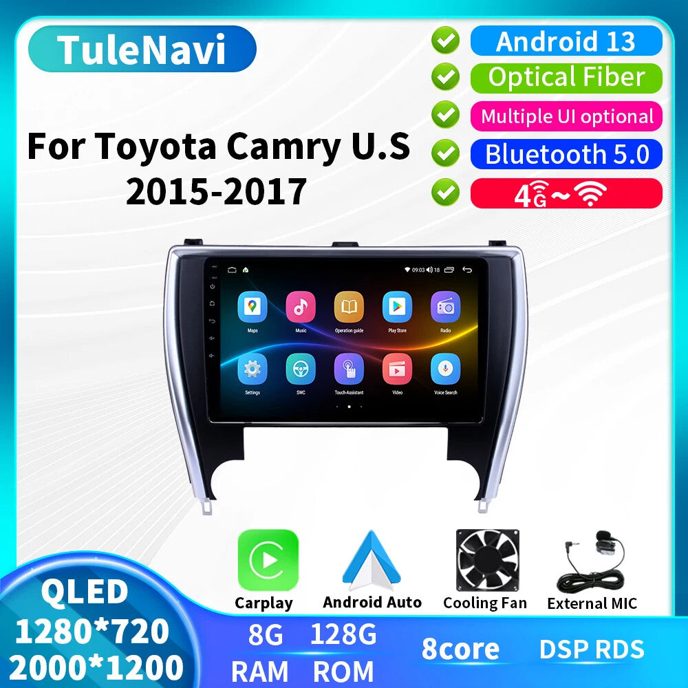 for Toyota for Camry 2015-17 Android Carplay Car Radio Multimedia Player GPS Screen