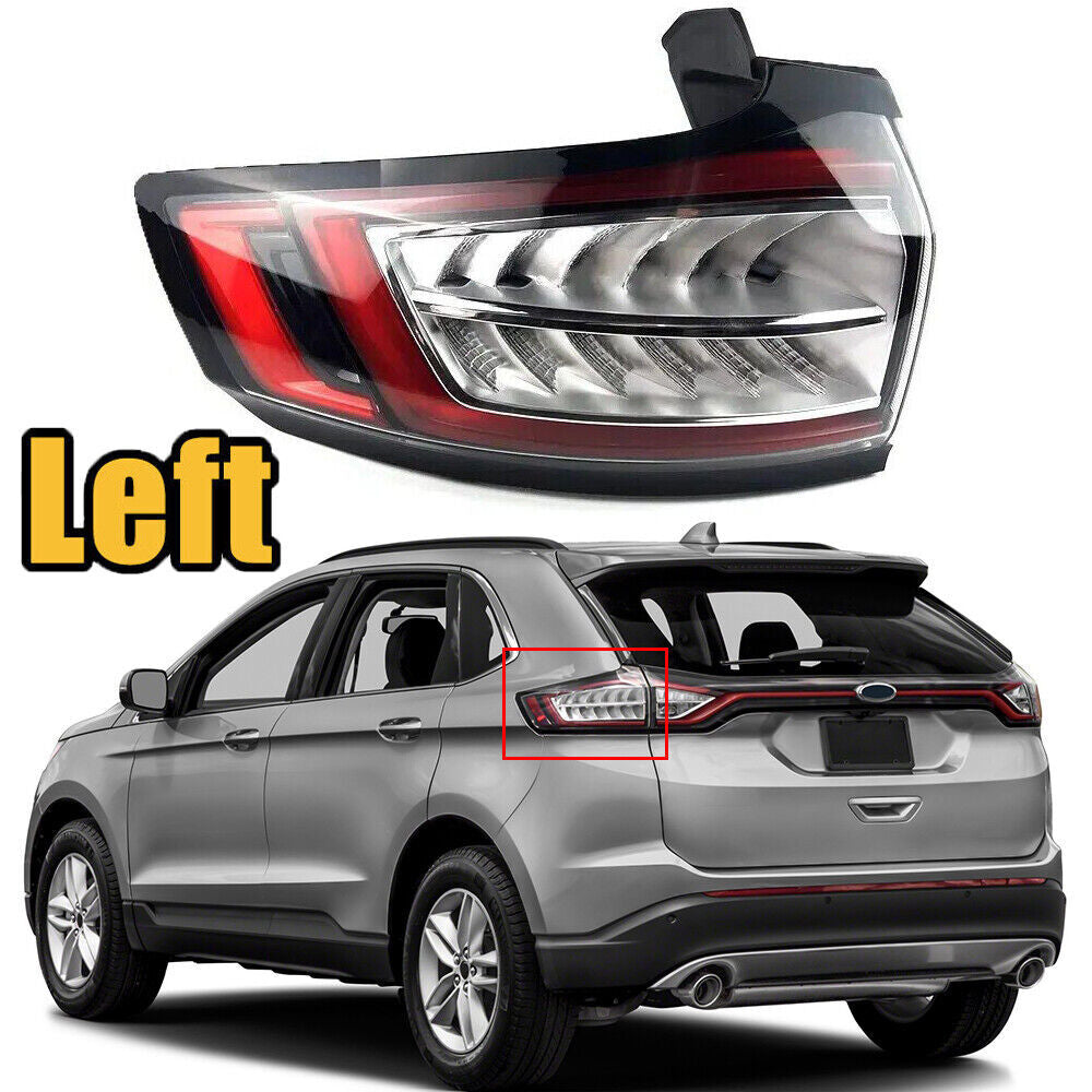Left Side Rear Taillights Brake Lights Reverse Lights for Ford Edge 2015-2018