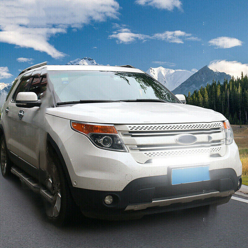 for Ford Explorer 2011-19 Off Road Front Grille Warning LED Light Lamp Bar trim